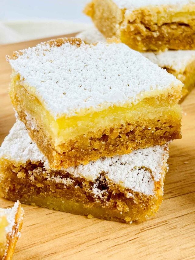 Lemon Bars with Graham Cracker Crust Story - Simple Desserts