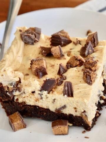 Peanut Butter Cheesecake Brownies with Reese's.